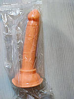 Маленький фалоімітатор 14 см силіконовий на присосці Масажер простати Ділдо Член