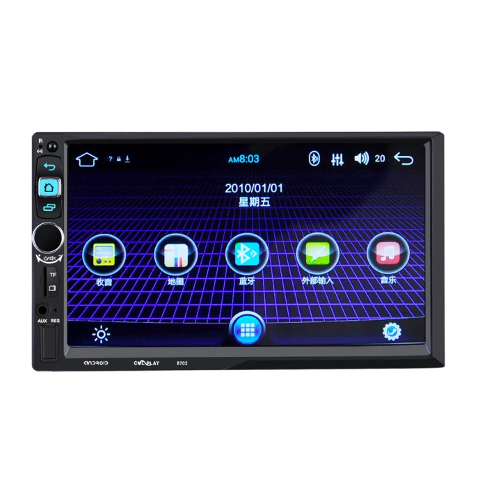 Магнітола PIONEER 8702 2din Android GPS WiFi 4 ядра Чорний, фото 1
