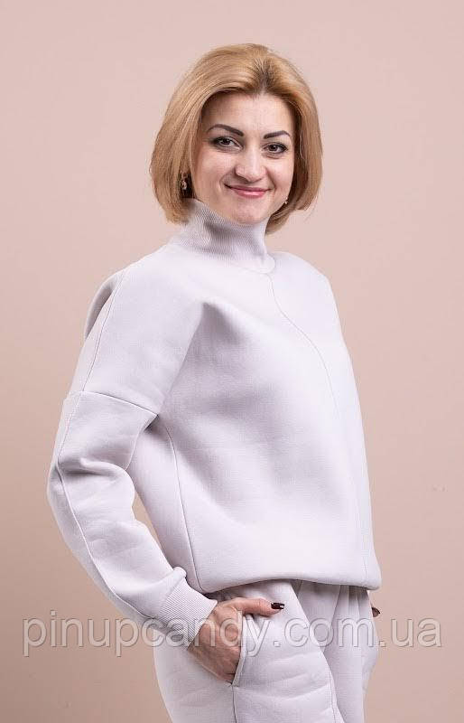 Світшот жіночий з високою горловиною Bono колір таш (розміри: M-XL), фото 1