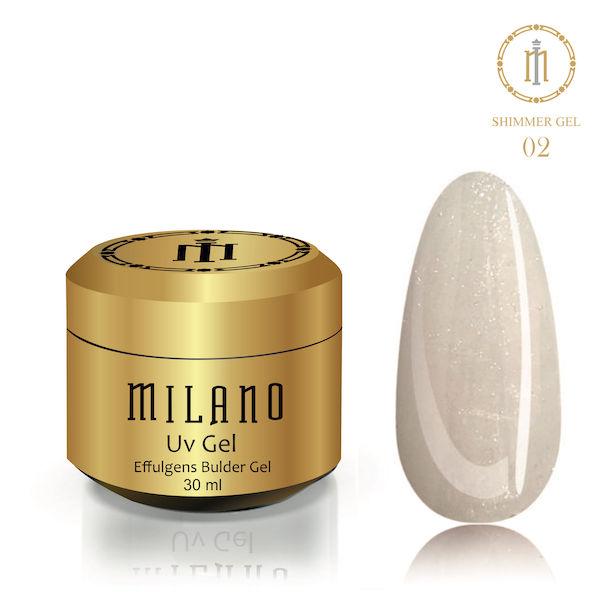 Гель для наращивания SHIMMER POLY GEL 30 ml 02 гель з шимером