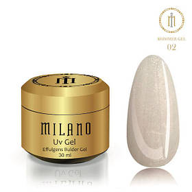 Гель для наращивания SHIMMER POLY GEL 30 ml 02 гель з шимером