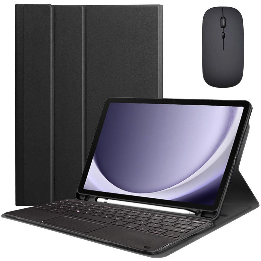 Чохол-клавіатура Smart Cover + Мишка для Samsung Galaxy Tab A9 Plus Ukr+Ru+En Black