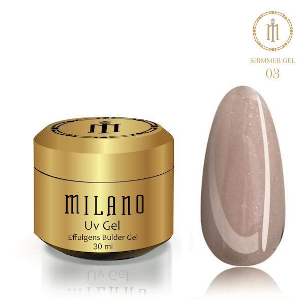 Гель для наращивания SHIMMER POLY GEL 30 ml 03 гель з шимером