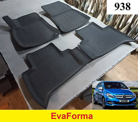 3D килимки EvaForma на Mercedes B-Class Electric Drive W246 '14-18, 3D килимки EVA, фото 1
