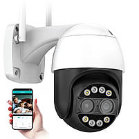 WIFI камера спостереження Besder P3S-8MP із сиреною. Зум. iCSee, фото 2