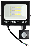 Прожектор ENERLIGHT MANGUST 50Вт 6500K з датчиком руху.