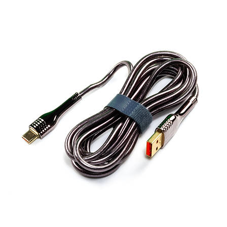 Кабель USB - Type-C LDNIO LS652 30W 2м сірий, фото 3
