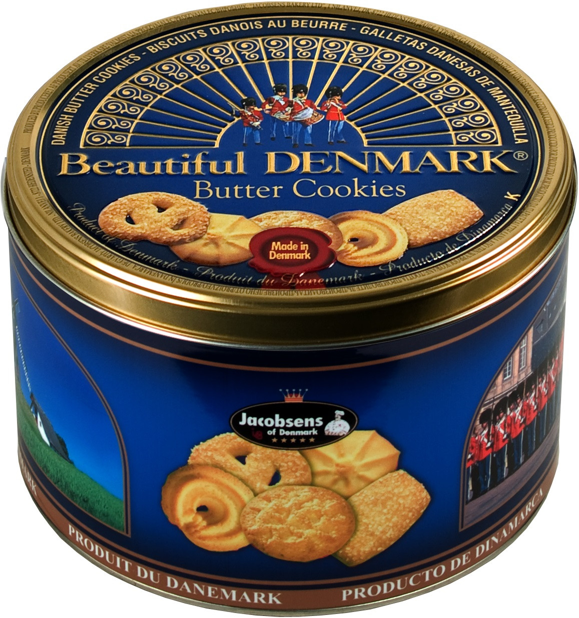 Печиво Вершкове Jacobsens Beautiful Denmark Butter Cookies в з/б 340 г Данія, фото 1