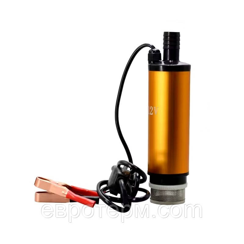 Насос заглибний для перекачування дизельного палива 12 В, 12 л/хв, діаметр 55 мм, насос для солярки, фото 1
