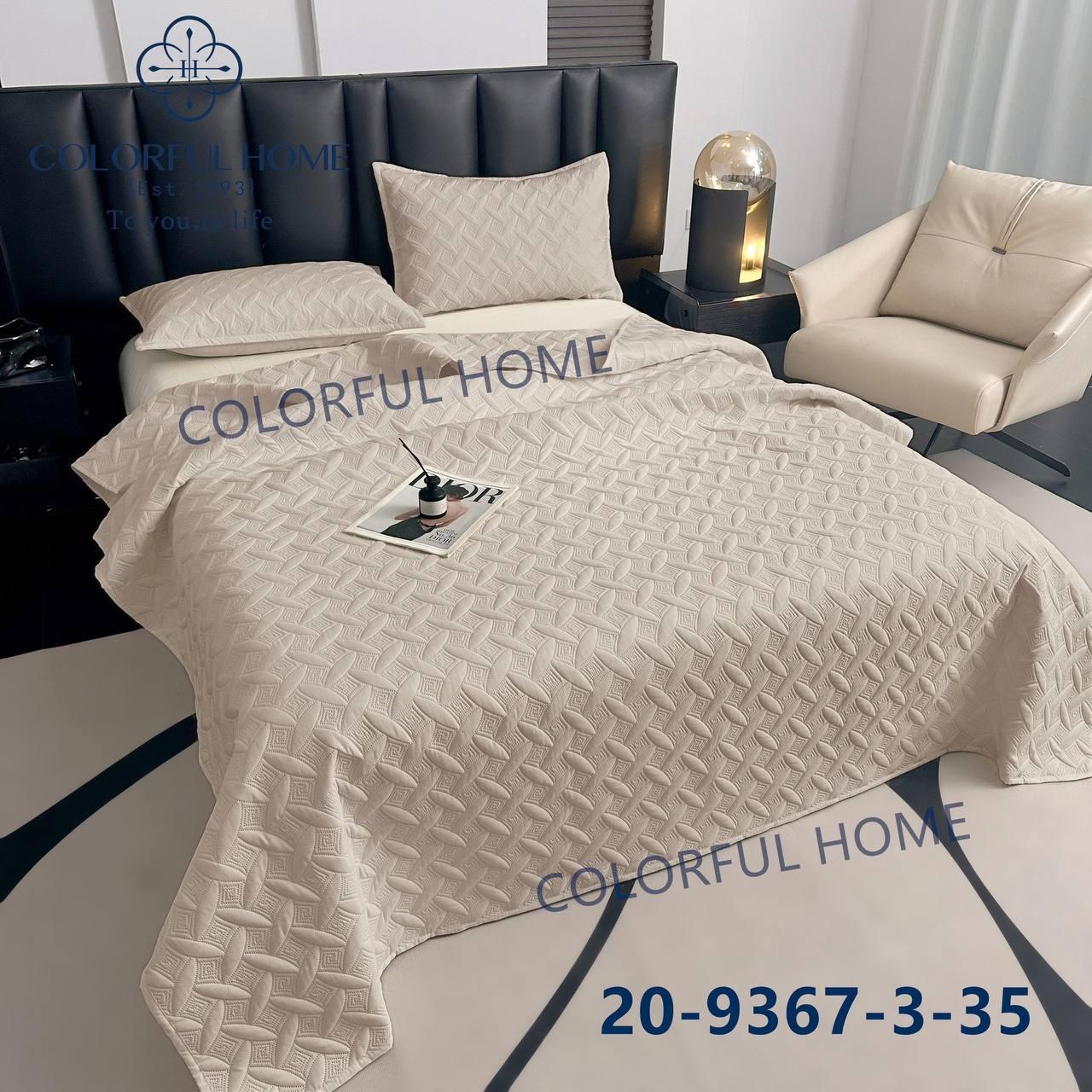 Покривало Koloco (200x230см, 2 наволочки 50х70 см) | Покривало з наволочками |Плед | Покривало на ліжко, фото 1