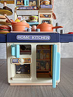 Кухня 36T-7 плита, мийка-ллється вода (кран механічний), холодна пара, посуд, продукти, світло, на батарейках, в коробці, 25-36,5., фото 4