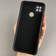 Чохол для Xiaomi Redmi 9C матовий із захистом камери чохол на телефон сяомі редмі 9с чорний cfa, фото 3