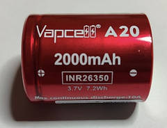 Акумулятор Vapcell A20 INR 26350 2000mah без плати захисту 6A