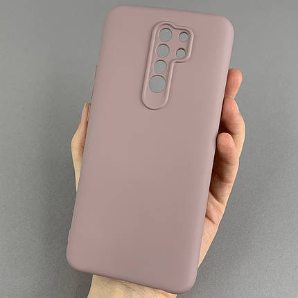 Чохол для Xiaomi Redmi 9 матовий із захистом камери чохол на телефон сяомі редмі 9 бежевий cfa, фото 1