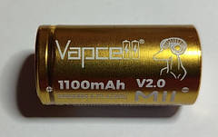 Акумулятор Vapcell INR18350 1100mAh 9 А без захисту