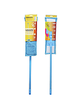 Швабра з мікрофіброю, телескоп, у пакованні. з гачком 124 см (44х13), ТМ МД (основа) Д 09904