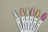 Гель для нарощування Milano Metalic Painting Gel 6 ml № 1 срібний, фото 4