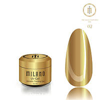 Гель для нарощування Milano Metalic Painting Gel 6 ml № 2 золотий