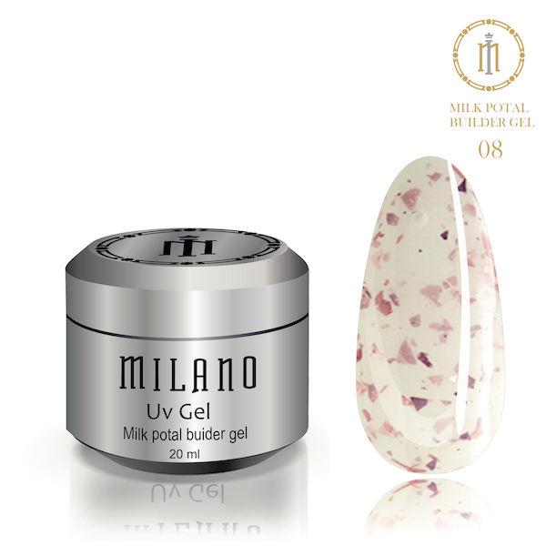 Гель для нарощування Milano Euphoria Gel 10 ml № 8