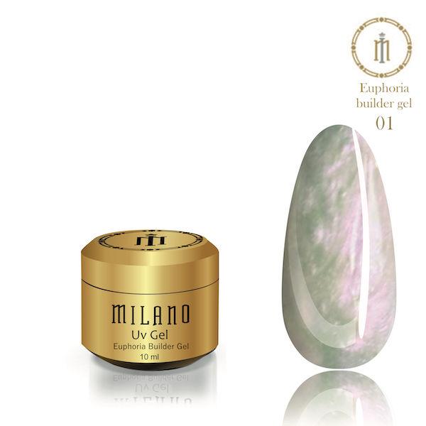 Гель для нарощування Milano Euphoria Gel 10 ml № 1