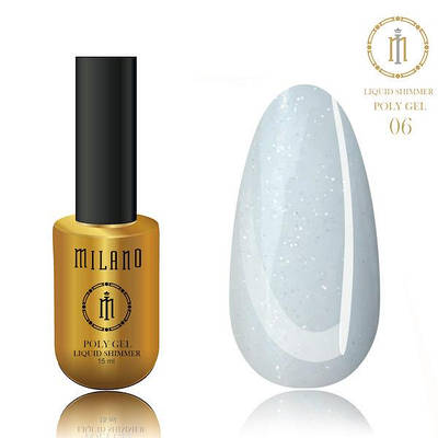 Гель для наращивания LIQUID SHIMMER POLY GEL 15 ml 06 гель з шимером