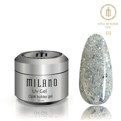 Гель для нарощування Opal Builder Gel Milano 20ml № 01