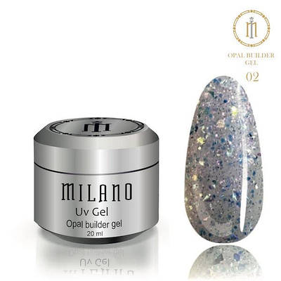 Гель для нарощування Opal Builder Gel Milano 20ml № 02