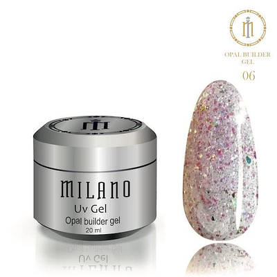Гель для нарощування Opal Builder Gel Milano 20ml № 06