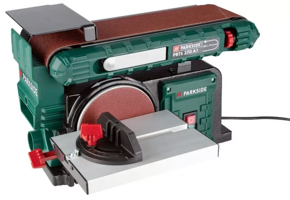 Стрічно-дисковий шліфувальний верстат Parkside PBTS370A1