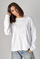 Жіночий лонгслів з орнаментом Loewe