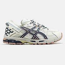 Зимові Чоловічі Кросівки Asics Gel-Kahana 8 Winter Beige Blue / Асікс Гел-Кахана 8 Бежеві з Синім (Хутро), фото 3