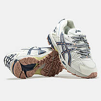 Зимові Чоловічі Кросівки Asics Gel-Kahana 8 Winter Beige Blue / Асікс Гел-Кахана 8 Бежеві з Синім (Хутро), фото 6