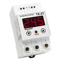 Одноканальний терморегулятор із датчиком TK-4т DIN-рейка DigiTOP