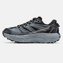 Зимові Чоловічі Кросівки Hoka Mafate Speed 2 Gore-Tex Grey Black / Хока Мафате Спід 2 Гор Текс Сірі з Чорним, фото 4