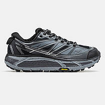 Зимові Чоловічі Кросівки Hoka Mafate Speed 2 Gore-Tex Grey Black / Хока Мафате Спід 2 Гор Текс Сірі з Чорним, фото 3