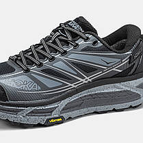 Зимові Чоловічі Кросівки Hoka Mafate Speed 2 Gore-Tex Grey Black / Хока Мафате Спід 2 Гор Текс Сірі з Чорним, фото 5