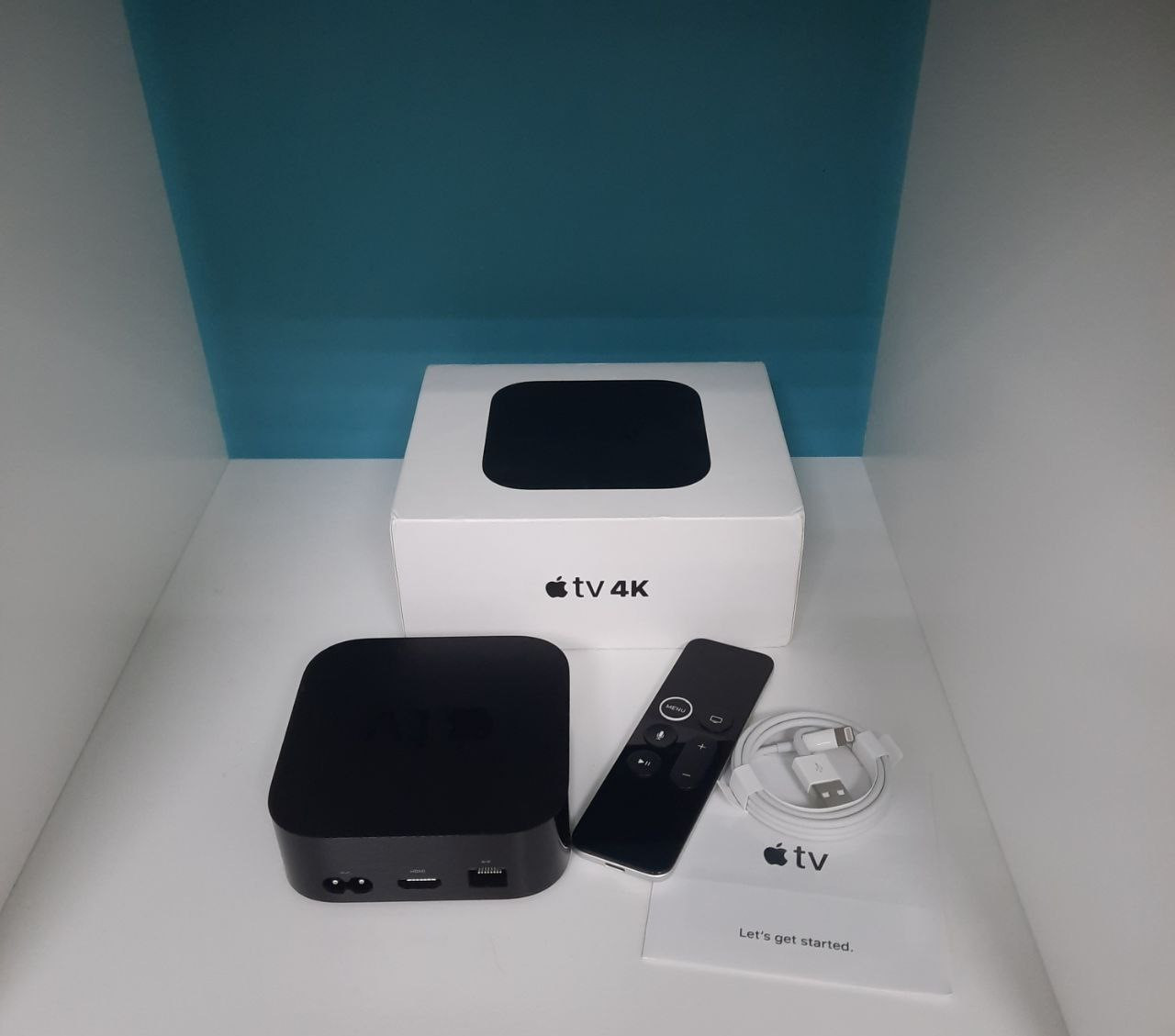 БУ Стаціонарний медіаплеєр Apple TV 4K A1842 Wi-Fi + Ethernet (1G) з 32GB (MQD22RS/A)