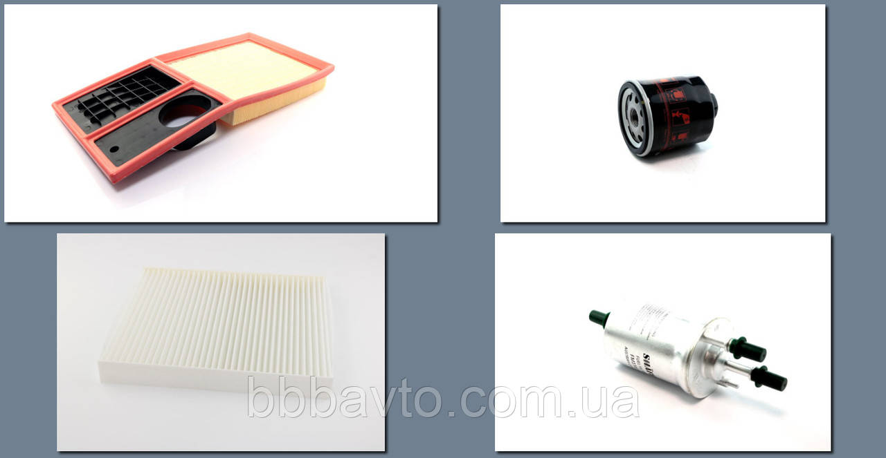 Набір Фільтрів для ТО Volkswagen Polo IV покоління (FL) • 1.4 MT (2005-2009), фото 1
