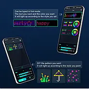 Програмована новорічна LED гірлянда-штора з пультом та керуванням з телефону SFK-07 Bluetooth 2х2 м USB, фото 3