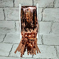 Шторка дощик з фольги для фотозони 1х2 м Рожеве золото 2350-3