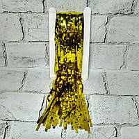 Шторка дощик з фольги для фотозони Зірки 1х2 м Золото 922-2