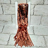 Шторка дощик з фольги для фотозони Зірки 1х2 м Рожеве золото 922-4