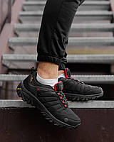 Чорні кросівки зимові Merrell, зручні термо кросівки чоловічі Мерел, кросівки теплі для чоловіків