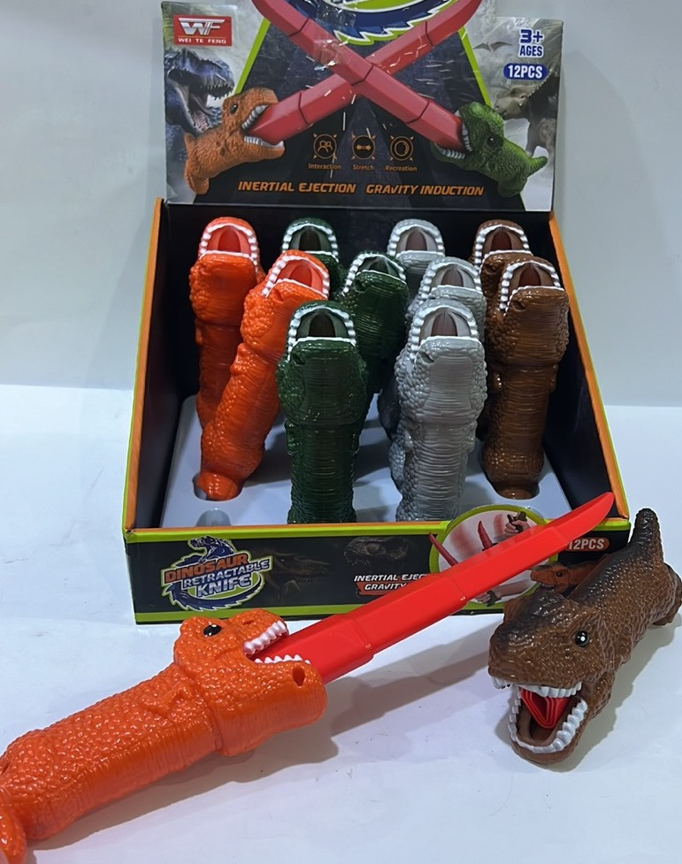 Іграшка "Антистрес Дино - вистрибуючий ніж"