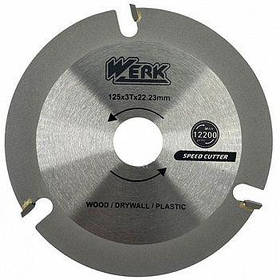 Пиляльний диск по дереву WERK 125 мм.