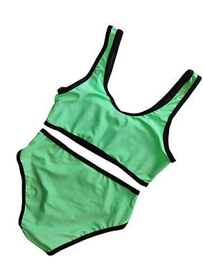 Купальник для девочек Teres 1018 Прага мята(В НАЛИЧИИ ТОЛЬКО 34 УКР р-ры ), фото 3