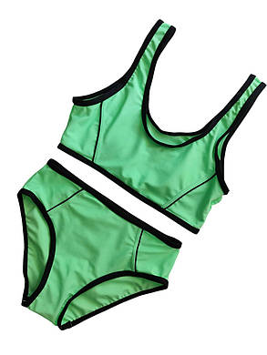 Купальник для девочек Teres 1018 Прага мята(В НАЛИЧИИ ТОЛЬКО 34 УКР р-ры ), фото 2