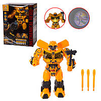 Робот 857 світло, звук, стріляє снарядами, ходить вперед, проекція зображ, короб - 21*13.5 * 28 см