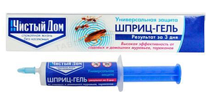 Шприц-гель Чистий Будинок 20мл універсальний, від тарганів, садових та домашніх мурах