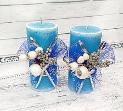 Набір новорічних свічок ручної роботи